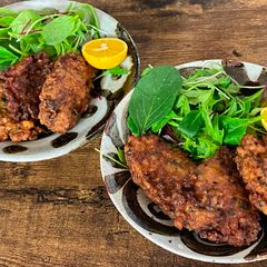 A picture of Japanese Minced Squid Cutlets.