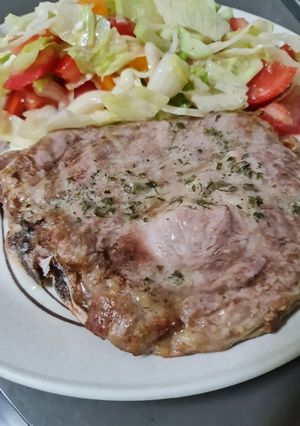 Φωτογραφία της συνταγής Μπριζόλα Χοιρινή με garlic butter στο airfryer