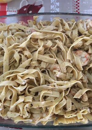 Foto principal de Fettuccine con gambas y langostinos