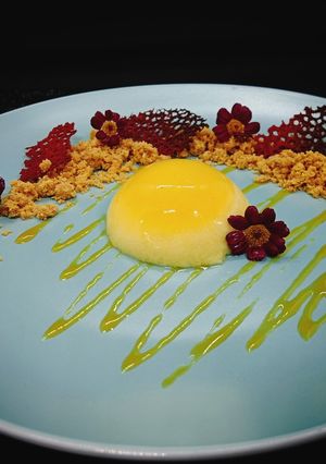 Una foto de Mousse de mango
