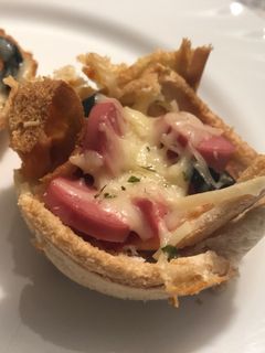 Una foto de Mini pizzas de pan blando 🍕