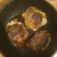 Cheese and Onion Potato cakes A picture of Cheese and Onion Potato cakes.