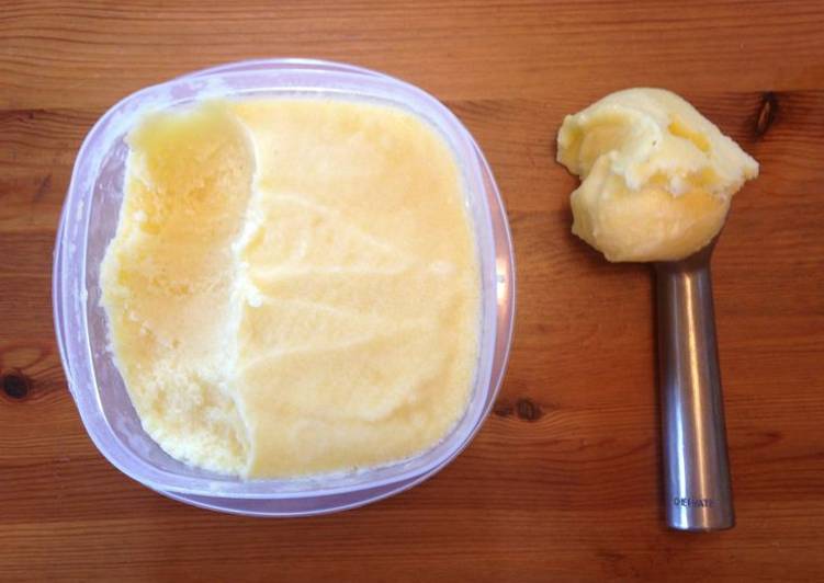 Pineapple sorbet