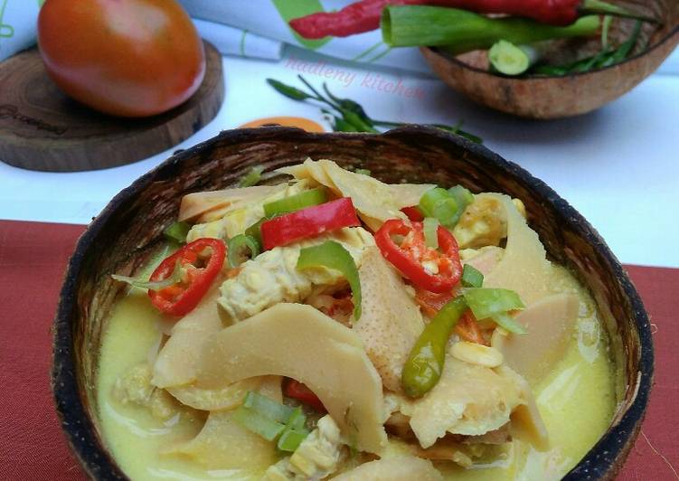 Resep Sayur Santan Rebung Tempe, Bisa Manjain Lidah