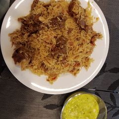 A picture of بیف پلاو.