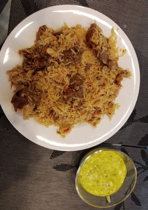 A picture of بیف پلاو.