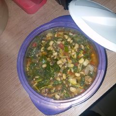 A picture of Beans & Spanish soup.