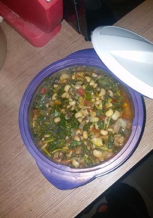 A picture of Beans & Spanish soup.