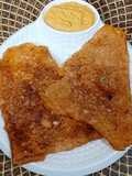 Schezwan Onion Rava Dosa With Schezwan Coconut Chutney