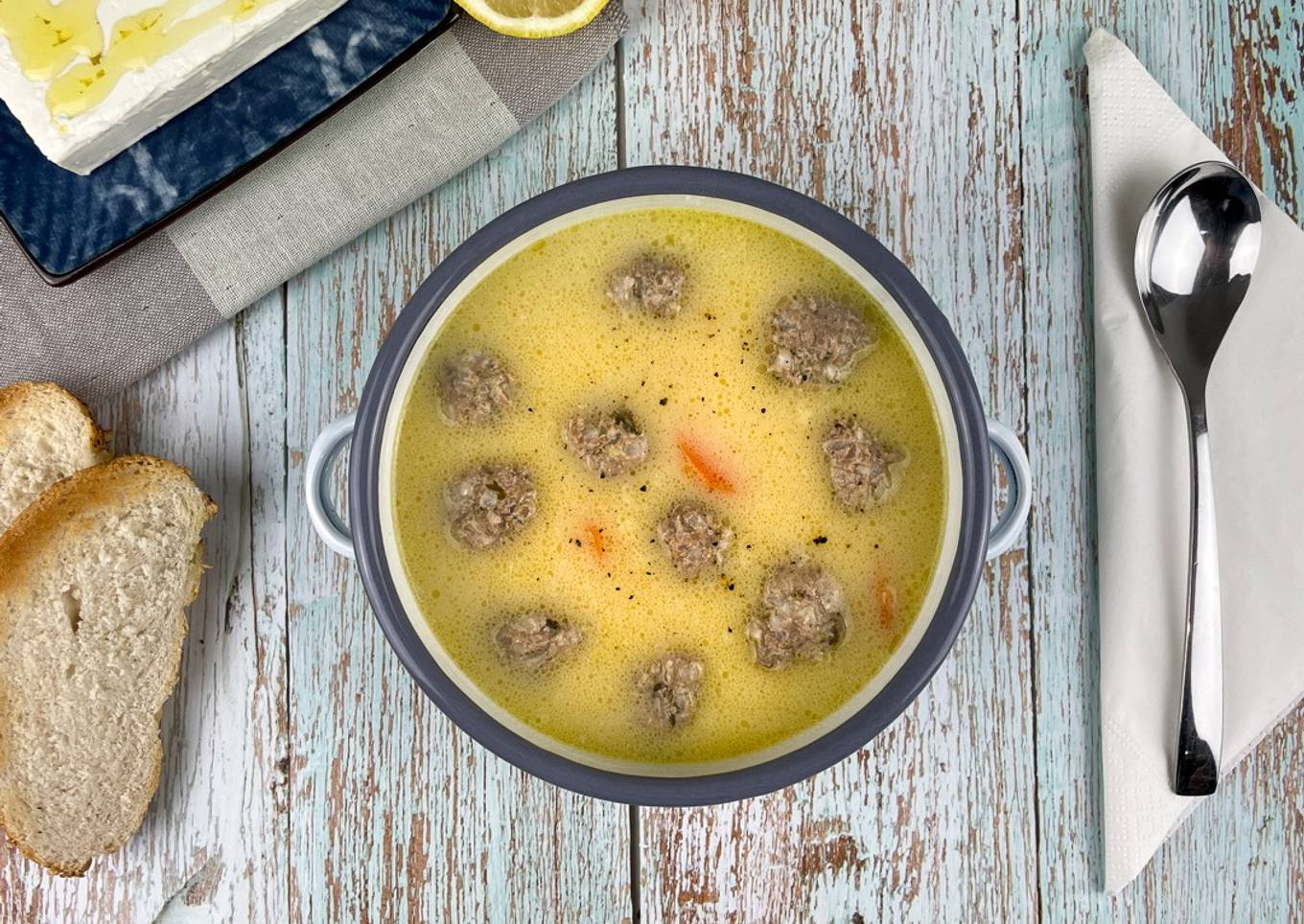 Giouvarlakia Meatball Soup