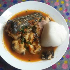 Fresh fish pepper soup A picture of Fresh fish pepper soup.