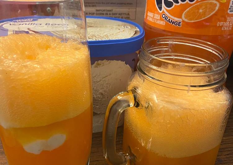 Easiest Way to Make Any-night-of-the-week FANTA JACK O’LANTERN FLOATS