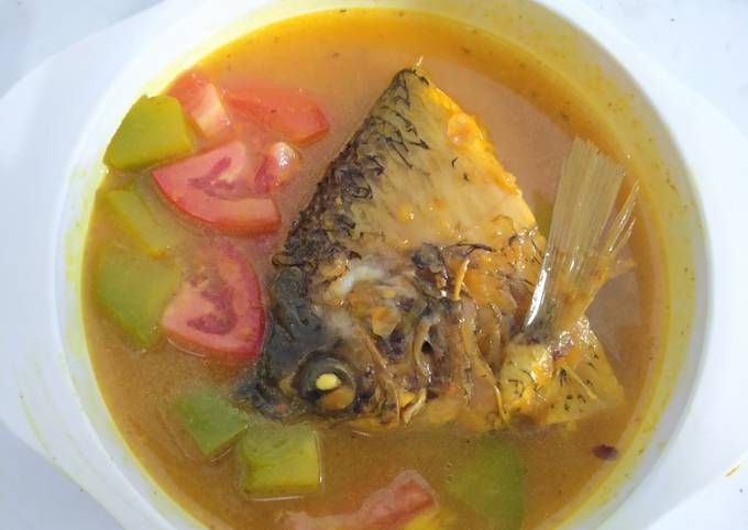 Resep Kepala gurame kuah kuning, Enak Banget