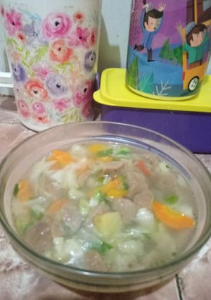 Foto resep Sop bakso sapi
