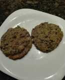 Hamburguesas de arroz y lentejas con harina integral