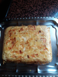 Una foto de Tortilla de papas con cebolla, al horno