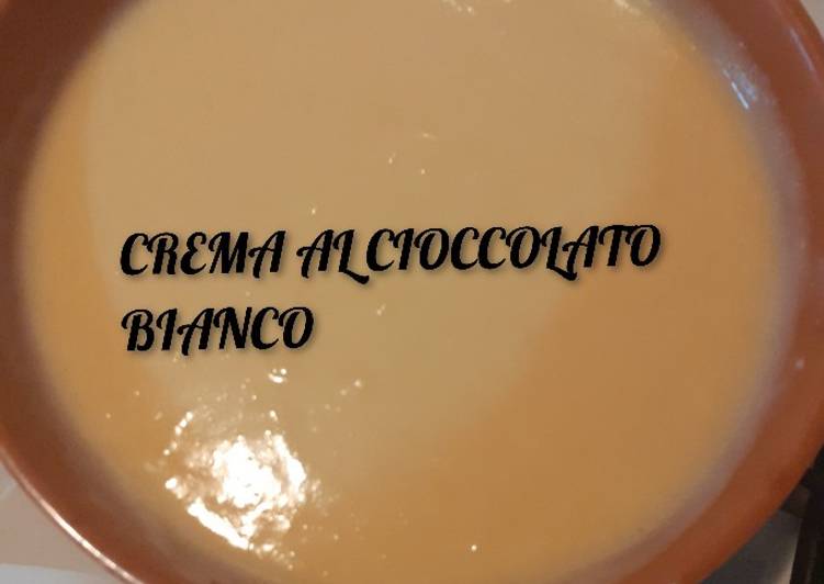 Crema al cioccolato bianco