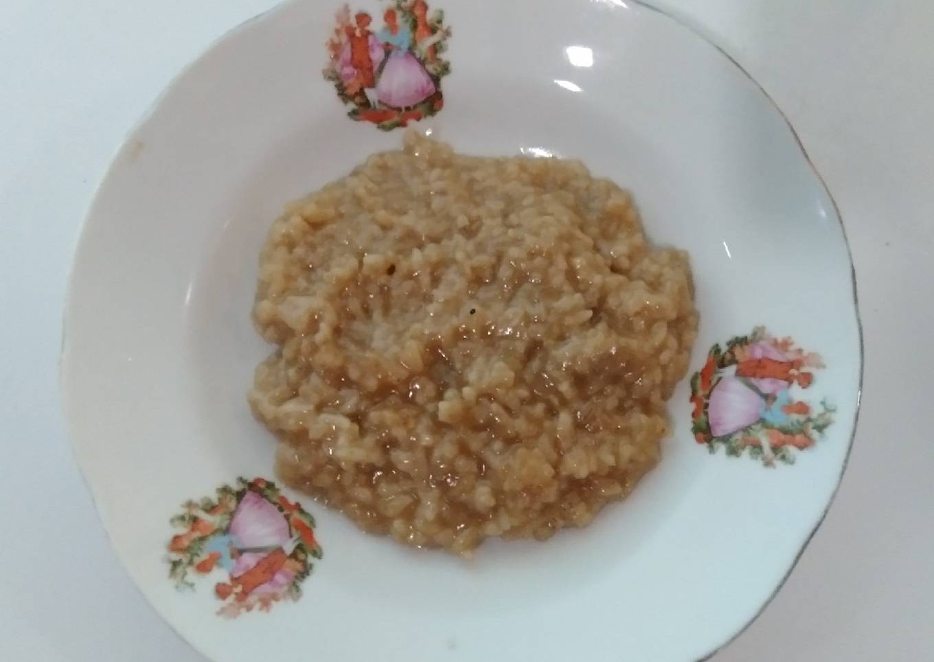 Bubur Merah (olahan nasi sisa)