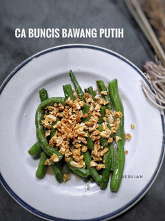 Foto resep Cah buncis bawang putih