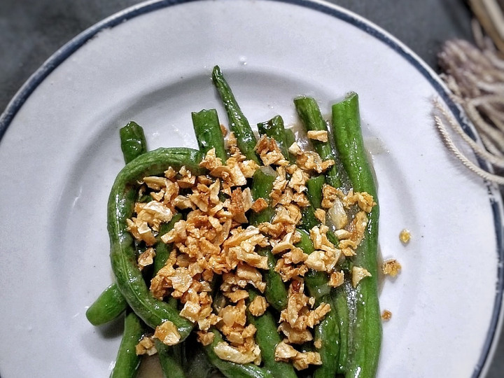 Cara Bikin Cah buncis bawang putih Anti Gagal