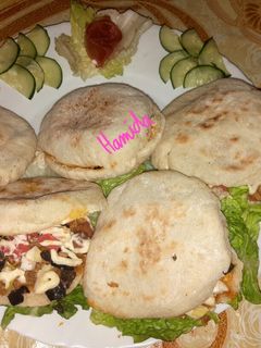 صورة لوصفة خبز السوري او البطبوط محشي 😍😍