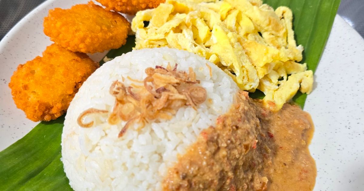 Nasi Uduk Betawi + Sambal Kacang