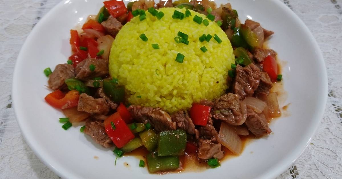 Cách Làm Món Cơm chiên bò xào lúc lắc của QUÂN NGUYỄN Cookpad