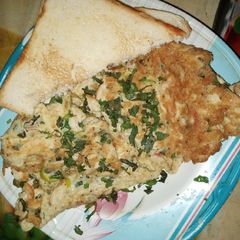 Chicken cheese omelet A picture of Chicken cheese omelet.
