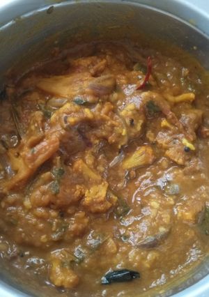 A picture of Moong dal gobhi curry.