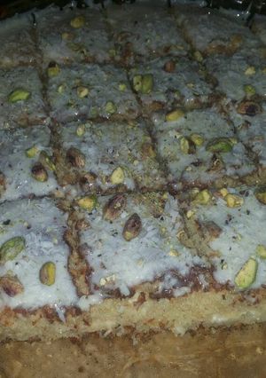 صورة لوصفة بسبوسة غييير شكل اممم