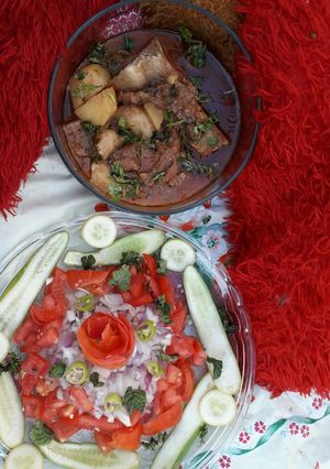 A picture of Beaf Alu Arvi Ka Salan.