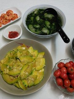Hình của món Bí non xào tỏi.