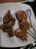 Redondo de pollo con salsa de setas