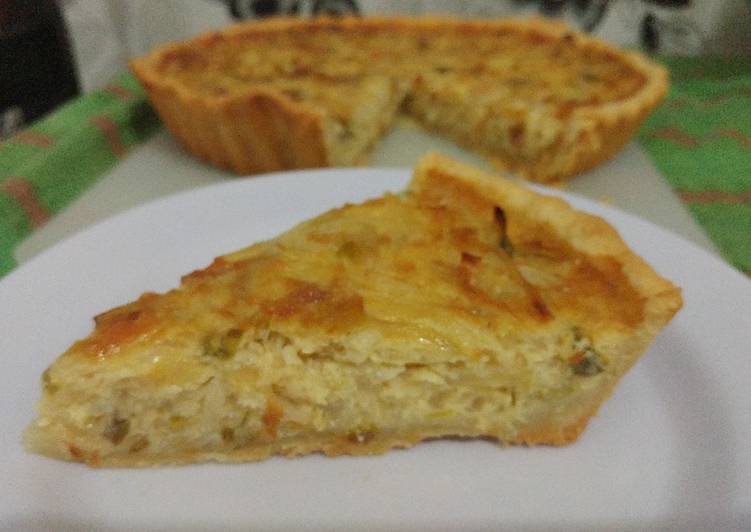 Receta para hacer tarta de puerros