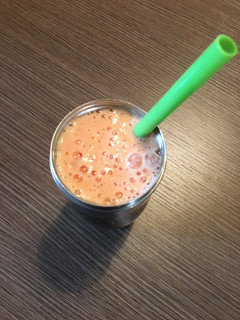 Una foto de Batido de Papaya sin Lactosa (smoothie)