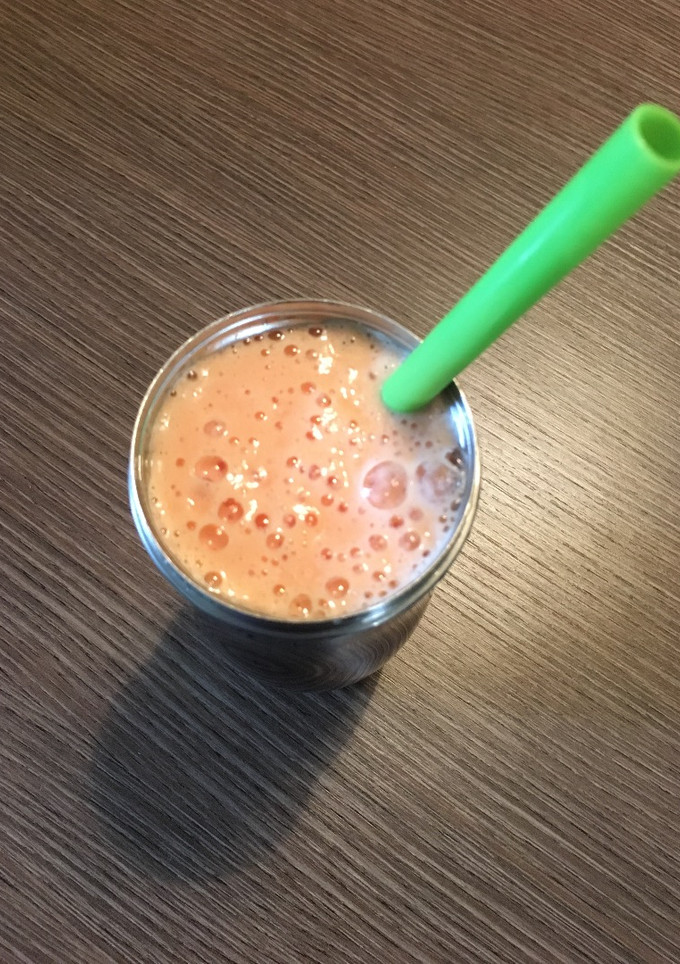Una foto de Batido de Papaya sin Lactosa (smoothie)