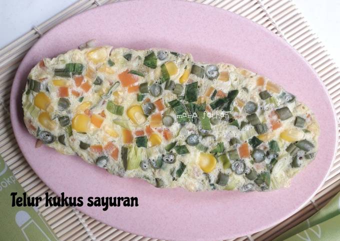 Resep Telur Kukus Sayuran Oleh Mama Fathan Cookpad 