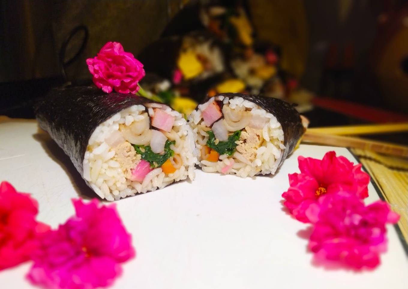 Gimbap Coreano de Pescado