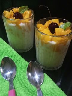मैंगो सागो पुडिंग (Mango sago pudding recipe in Hindi) रेसिपी मुख्य फोटो
