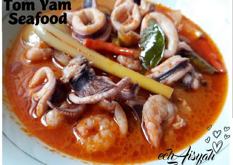 Resep Tom Yam Seafood, Enak