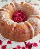 Vanilla Yogurt and Raspberry Bundt Cake