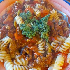 Turkish inspired quick pasta A picture of Turkish inspired quick pasta.