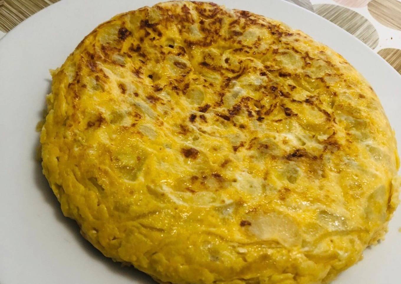 Tortilla de patata saludable