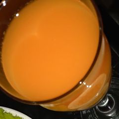 Carrot juice A picture of Carrot juice.