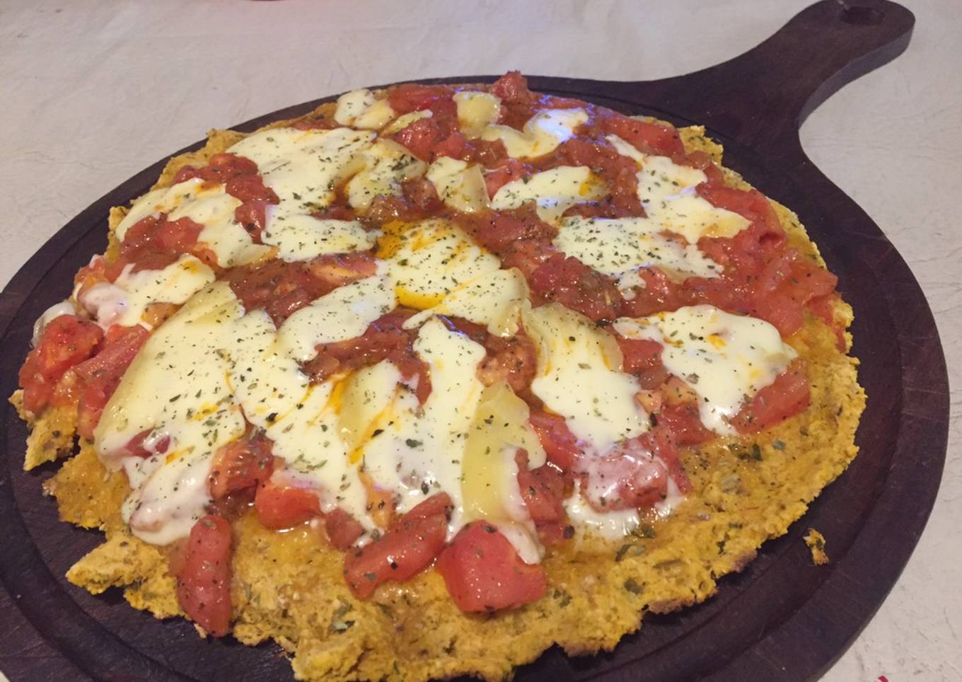 Pizza de calabaza y avena