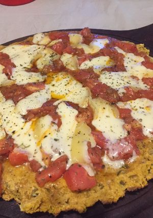 Una foto de Pizza de calabaza y avena