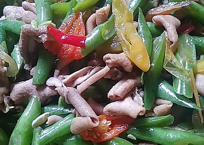Bagaimana Membuat Oseng buncis usus ayam Anti Gagal