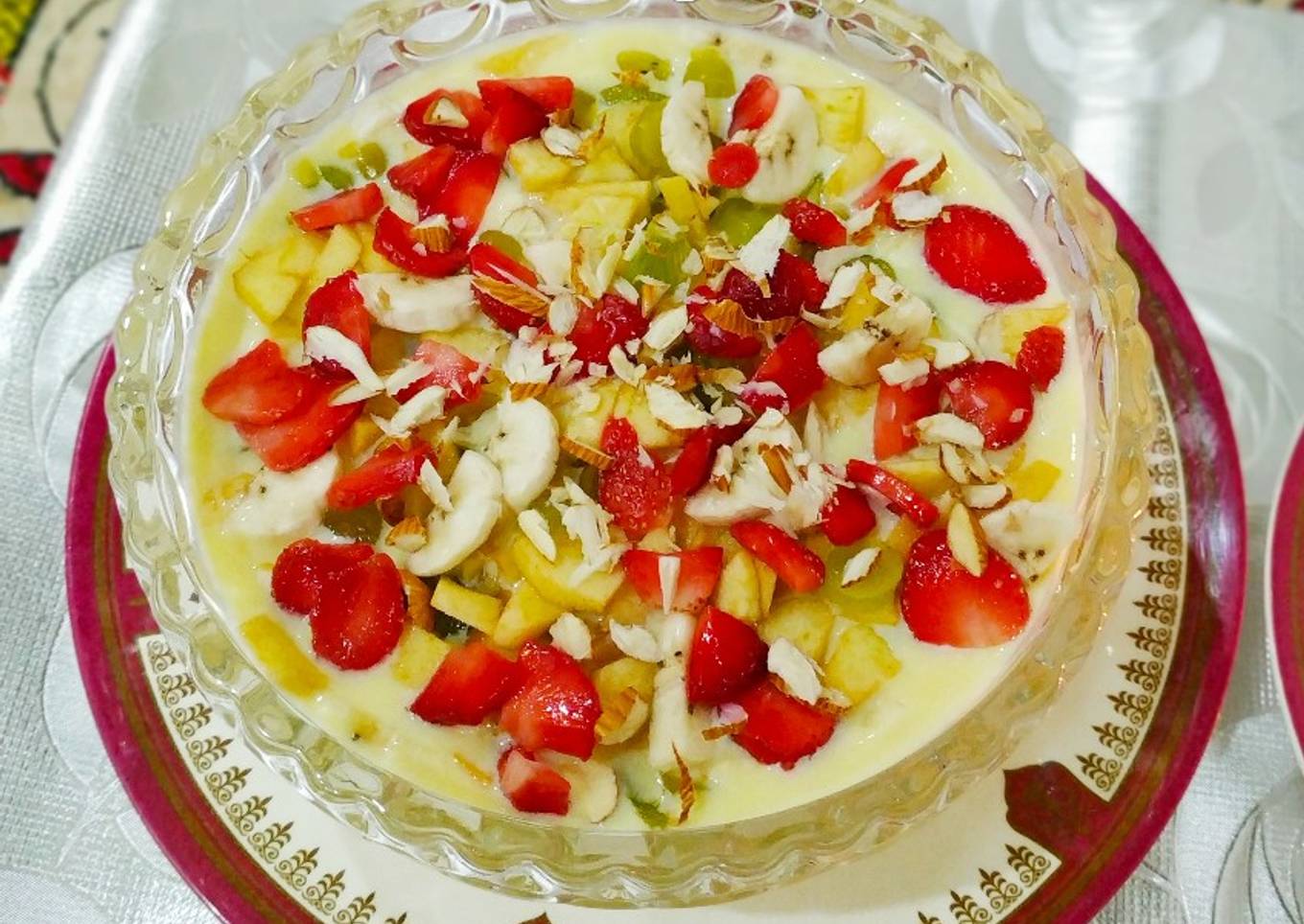 Vanilla Fruit Custard