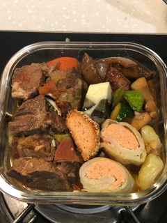 紅燒蕃茄牛肉麵便當 的食譜成品照片