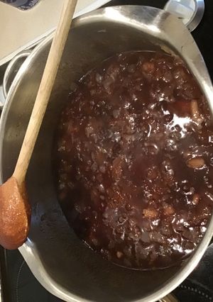 A picture of Chutney from old jam. #mycookbook.